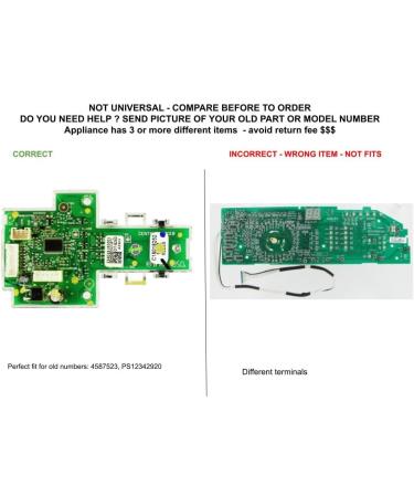Buy EQUIP. DR US PS12342920-EAP2342920 EDR42920X1 Compatible GE Laundry UI Board - International Shipping Available - Buy Online on SooperMarket.com