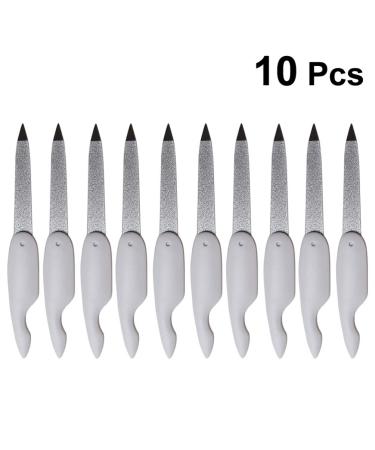 Beaupretty 10pcs Folding Double Side Nail Files and Buffers - Pocket Size Manicure Pedicure Tool - Buy Online on SooperMarket.com