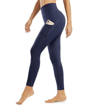 STYLEWORD Navy High Waist Yoga Pants with Pockets - Size Large - Buy Online on SooperMarket.com