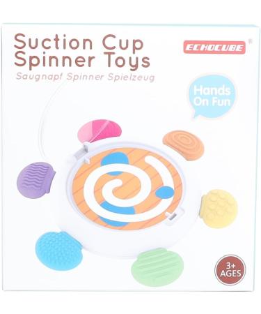 Echocube Suction Toy for Babies | Rotating Sensor & Gyroscope Fidget Spinner | Early Education & Swimming Toys for Kids - Buy Online on SooperMarket.com