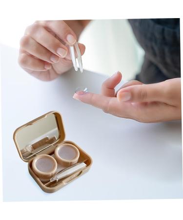 Buy XJKLBYQ Contact Lenses - 2PCS Portable Holder with Mirror & Clichtive Applicator for Travel Work & Outdoor Activities - International Shipping Available - Buy Online on SooperMarket.com