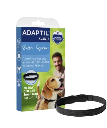 ADAPTIL Calm On-the-Go Collar Helps Dogs Cope with Stress and Anxiety Related Behavioural Issues and Life Challenges Especially When Out and About - Small Dogs (Packing May Vary) Single