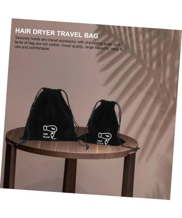 HAPINARY 10 Pcs Storage Bag Cotton Drawstring Bags Straightener Drawstring Bag Hair Dryer Velvet Black - Buy Online on SooperMarket.com