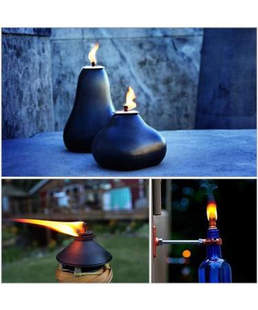 12pcs Fiberglass Tiki Wicks - Long Lifespan Replacement for Bottle Tiki Torches & Oil Lamps | Outdoor Garden Lighting Decor - Buy Online on SooperMarket.com