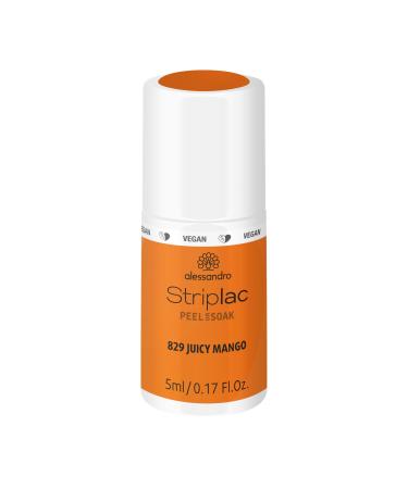 alessandro Striplac Peel or Soak - Sweet Sorbets - Juicy Mango - Vegan - LED Nail Polish in Orange - For Perfect Nails in 15 Minutes 5 ml