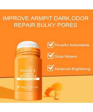 Vitamin Underarm Whitening Deodorant Stick Vitamin C Underarm Whitening Balm Deodorant Womens Moisturizing For Intimate Area Underarms Armpits Knees Elbows and Inner Thighs - Buy Online on SooperMarket.com