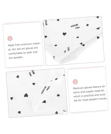 minkissy 6 Pairs Nail Gloves Protector Polyester White - Buy Online on SooperMarket.com