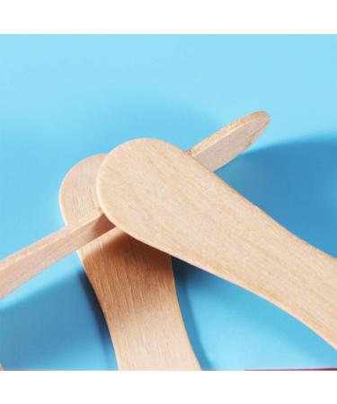 Condiment Spoons 100pcs Wooden Ice Cream Spoons Wood Taster Spoons Popsicle Paddles Spoon Spoons - Buy Online on SooperMarket.com