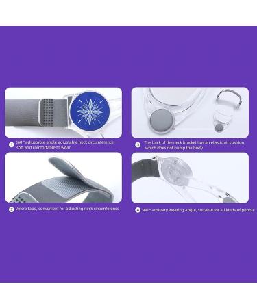 Cervical Neck Orthotic 360 Rotation Adjustment Neck Adjuster Folding Design Easy to Carry Neck Posture Brace Simpler and More Beautiful - Buy Online on SooperMarket.com