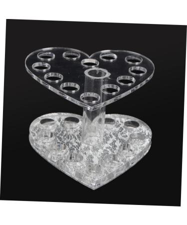 Mikinona 1pc Nail Art Penholder Nail Art Brush Holder Makeup Pen Stand Art Painting Pen Stand Manicure Pen Holder Pen Display Stand Holder No Bend Hair Clips Heart-shaped Makeup Brush 8.7x8.5cm Silver - Buy Online on SooperMarket.com