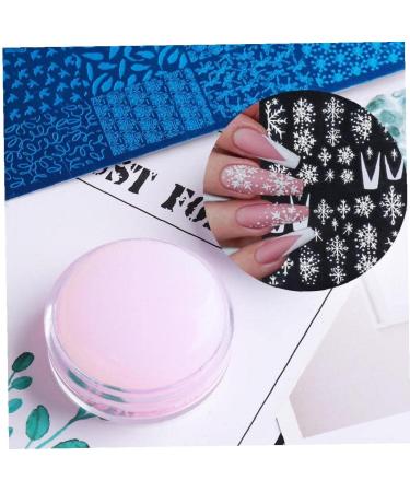 Tossens Pink Nail Art Stamper - Soft Tool for French Smile Line & DIY Nail Decoration - Buy Online on SooperMarket.com