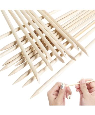 100 Pcs WACURRENTHYD 4.3in Nail Orange Sticks | Double Heads Cuticle Pusher Wood Sticks | Manicure Pedicure Tool (100 - Buy Online on SooperMarket.com