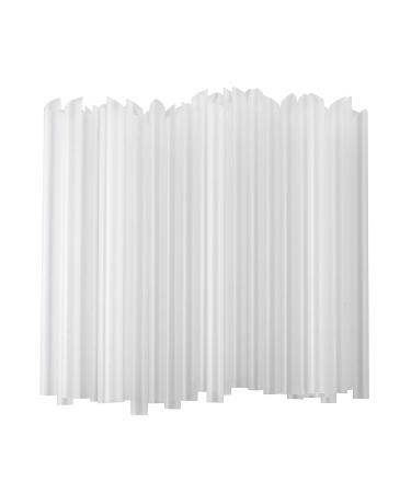 ALINK 100 PCS Clear Plastic Boba Straws, 1/2" Wide X 8 1/2" Long Disposable Smoothie Straws for Bubble Tea, Shakes, Popping Pearls