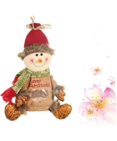 KALLORY Candy Bags Candy Bag for Christmas Linen Christmas Bags Child Zipper Apple Bag 1 count (Pack of 1) As Shown - Buy Online on SooperMarket.com