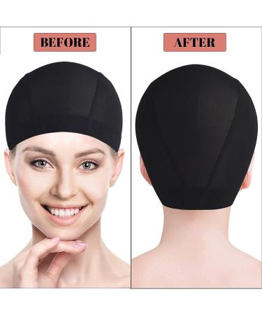 Wig Caps for Wig Making - 6 Pack Stretchable Ice Silk Cooling Dome Caps for Lace Front Wigs - Buy Online on SooperMarket.com