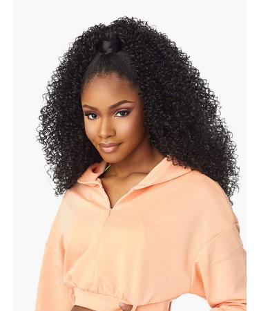 Sensationnel INSTANT Updown halfwig Pony - Instant Weave Up and Down 4 style in 1 half wig pony drawstring - INSTANT up and down UD 3 (1B)