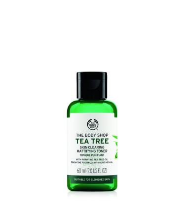 The Body Shop Tea Tree Skin Clearing Mattifying Toner  Made with Tea Tree Oil  100% Vegan  2.0 Fl. Oz 2 Fl Oz (Pack of 1)