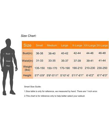 Lemorecn Men's Wetsuit Neoprene Full Body Diving Suit 3/2mm and 5/4mm - Black+Blue, Large | 16 Sizes Available - Buy Online on SooperMarket.com