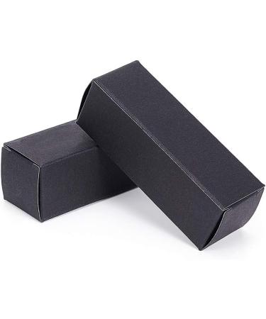BENECREAT 50 Pack Black Kraft Paper Lipstick Box for Wedding Packaging - 3.5x1x1 Inch (Pack of 50) - Buy Online on SooperMarket.com