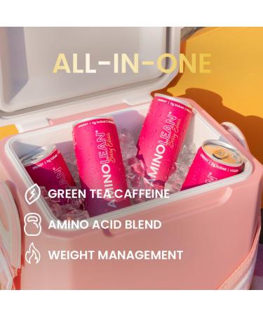RSP NUTRITION AminoLean Energy Drink - Sugar Free Vegan Amino Acids No Jitters Berry Elixir 12 Pack - Buy Online on SooperMarket.com