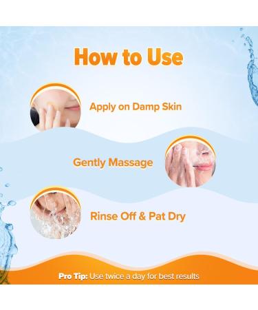 Glow+ Smoothie Face Wash | Vitamin C & Papaya | Cleanse Dirt & Impurities | Healthy Glowing Skin | 3.38 Fl Oz/100ml - International Shipping Available - Buy Online on SooperMarket.com