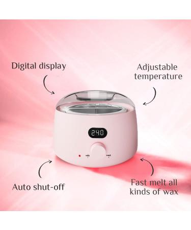 Digital Wax Warmer Kit for Coarse Hair Removal - Home Wax Kit with Brazilian Hard Wax Beads for Full Body Women Men - Buy Online on SooperMarket.com