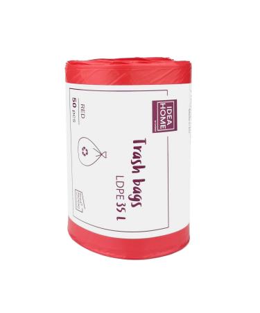 D.Rect garbage bag 35l 50-piece plastic garbage bags medical waste bags garbage bags for the kitchen hard-wearing garbage bags recycling waste bags garbage bags paper waste bags red 50 pieces red 35l