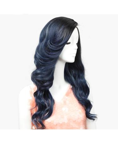 SHIYID Lace Front Wig - Synthetic Loose Wave Long Side Part Wigs for Black Women | Heat Resistant African American Hair - Buy Online on SooperMarket.com