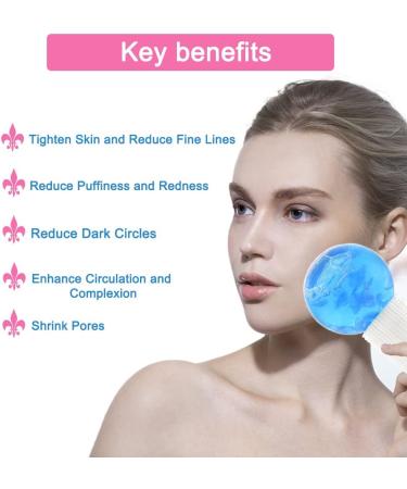 Ice Globes for Face Facial Ice Globes Ice Globes Face Cooling Globes for Tightens Skin Dark Circles Reduce Puffiness and Daily Skincare(Blue) - Buy Online on SooperMarket.com