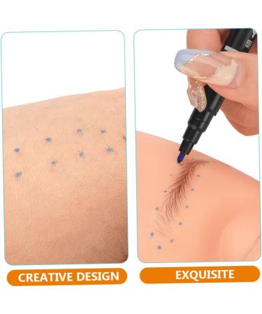 NOLITOY 50 Pcs Eyebrow Pen Lip Mapping Pen Eyebrow Tattoos Pen Pen Drawing Tool Cosmetic Plastic - Buy Online on SooperMarket.com