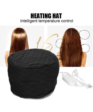 Electric Hair Heating Hat - Hot Oil Treatment & SPA Nourish Care | Adjustable Temperature | Soft PU Material - Deep Conditioning Hair Care - Buy Online on SooperMarket.com