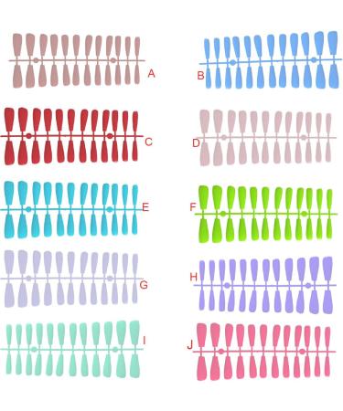 Dajidafu 1 Set French Tip Press on Nails Tips Matte Adhesive Tabs Full Cover Frosted Solid Colors Fingernails Art Decals Gifts Type 4 - Buy Online on SooperMarket.com