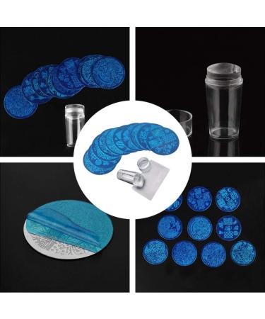 Buy Nail Art Stamping Kit - Clear Jelly Stamp Plates & Tools for Creative Nail Designs - International Shipping Available - Buy Online on SooperMarket.com