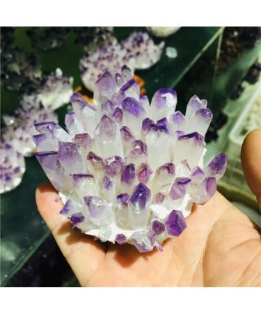 FUERLI Amethyst Rough Stone Natural Amethyst Specimen Ore Purple Quartz Stone Raw Home Decor (Size : 500-600) HOMEZHOU (Size : 300-400g)