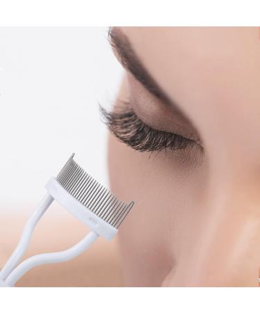 MSQ Stainless Steel Eyelash Comb - Curly Winder & Separator Tool for Perfect Mascara Application - Buy Online on SooperMarket.com