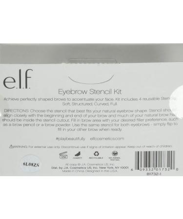 e.l.f. Cosmetics Eyebrow Stencil Kit - 4 Reusable Stencils for Perfectly Shaped Brows - Buy Online on SooperMarket.com