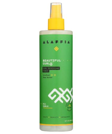 Alaffia Beautiful Curls Curl Reviving Tonic All Curls Unrefined Shea Butter 12 fl oz