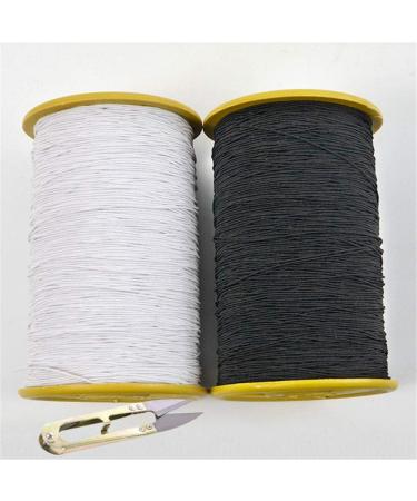 2PCS 0.5mm Elastic Thread Sewing Cord Set - 547 Yards - Black and White - Buy Online on SooperMarket.com