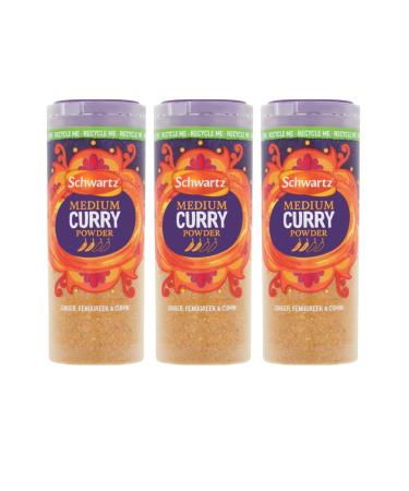 Curry Mix Bundle Containing Schwartz Medium Curry Powder 90g (3 Pack)