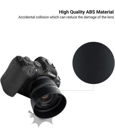 Canon RF 50mm F1.8 STM Lens Hood for EOS R6 R5 RP R Camera - Reversible Lens Shade ES-65B Replacement | Compatible with 43mm Filters and Lens Cap - Buy Online on SooperMarket.com
