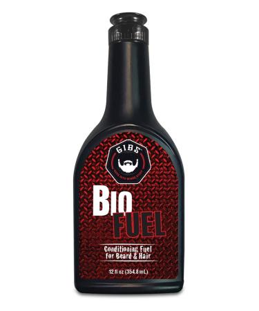 GIBS BioFuel Hair Conditioner for Men - Beard and Hair Conditioner Moisturizing, 3 Sizes 12 Fl Oz (Pack of 1)