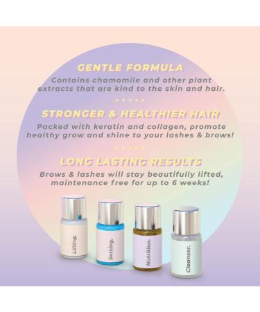 MIYA LASH Lash Lift & Brow Lamination Kit - Fuller, Thicker, Voluminous Eyebrows & Curled Eyelashes - Professional 8 Weeks Results - Keratin At-Home Brow & Lash Lift Kit with All Tools - Buy Online on SooperMarket.com