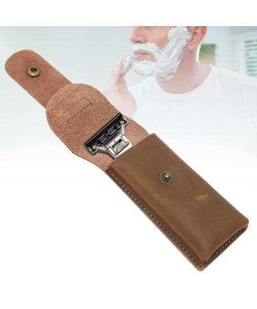 Natudeco Shaver Protective Case | Portable Cowhide Travel Bag for Shavers | Durable Old Fashioned Shaver Cover - Buy Online on SooperMarket.com