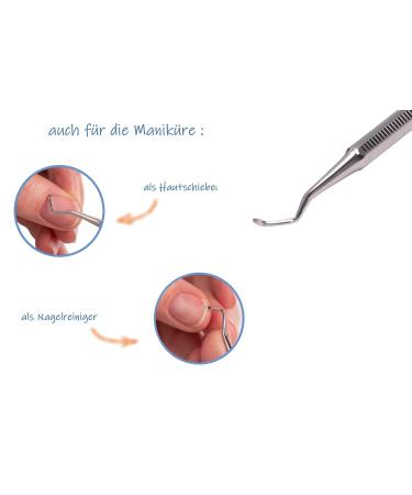 Faude Corner Lifter - Professional Stainless Steel Foot Care Tool for Ingrown Toenails & Nail Cleaning | 17cm Spoon Lifter - Buy Online on SooperMarket.com
