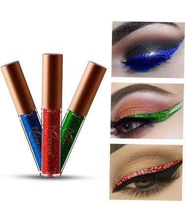 FOYTOKI 3pcs Women Eyeliner Women Shadow Cosmetic Glow Liquid Eyeliner Colored Eyeliners Colorful Eyeliner - Buy Online on SooperMarket.com