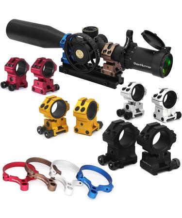 WestHunter Optics Adjustable Height Picatinny/Dovetail Scope Rings - 1 Inch/30mm Precision Scope Mount in Black (6 Color Options) - Buy Online on SooperMarket.com