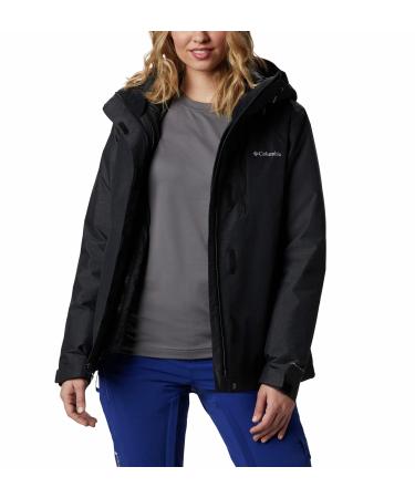 Columbia Womens Whirlibird IV Interchange Winter Jacket, Waterproof & Breathable Black Crossdye Medium