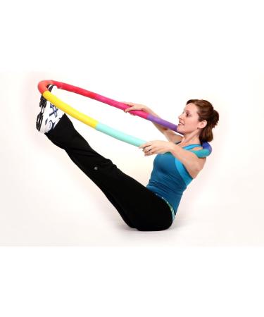 ACU Hoop 4M 4lb Weighted Hula Hoop for Weight Loss Fitness Workout - Rainbow Colors - Buy Online on SooperMarket.com