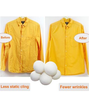 Wool Dryer Balls 7-Pack-XL Size Reusable Natural Fabric Softener for Laundry 100% Organic Wool Baby Safe Replaces Dryer Sheets Comes with a Woven Organiser Basket Made of Cattail Grass - Buy Online on SooperMarket.com