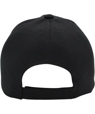 Top Level Classic Adjustable Plain Black Baseball Cap for Men and Women - Buy Online on SooperMarket.com